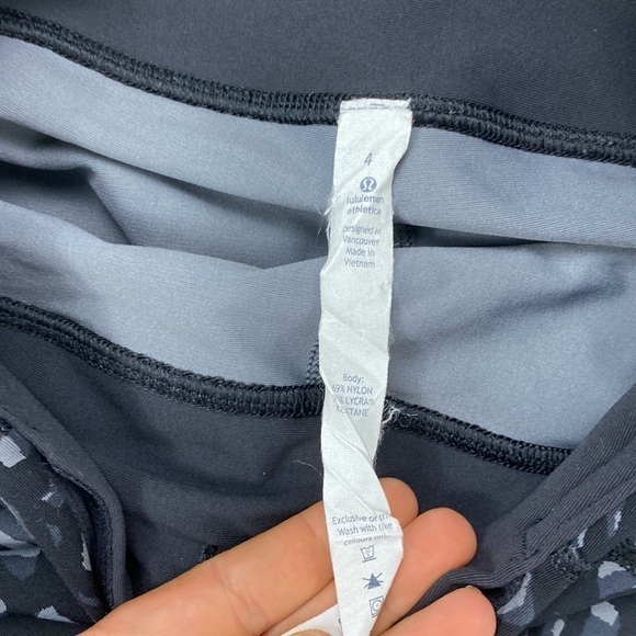 Lululemon Tight Stuff Tight (Reflective) Simply Lace Play Dark Slate Black - Picture 5 of 7